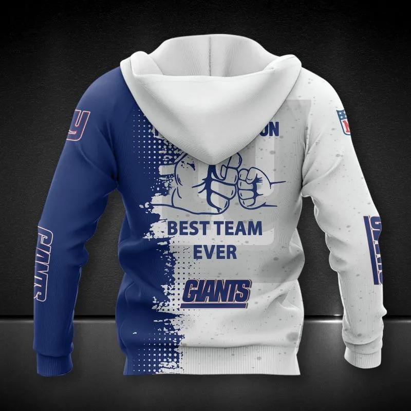 Alternative view of New York Giants Dad And Son NFL 3D All Over Print Hoodie