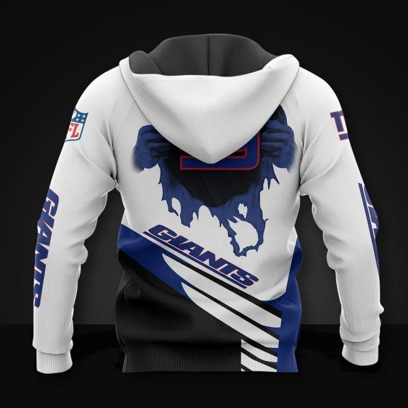 Alternative view of New York Giants NFL3D All Over Print Hoodie