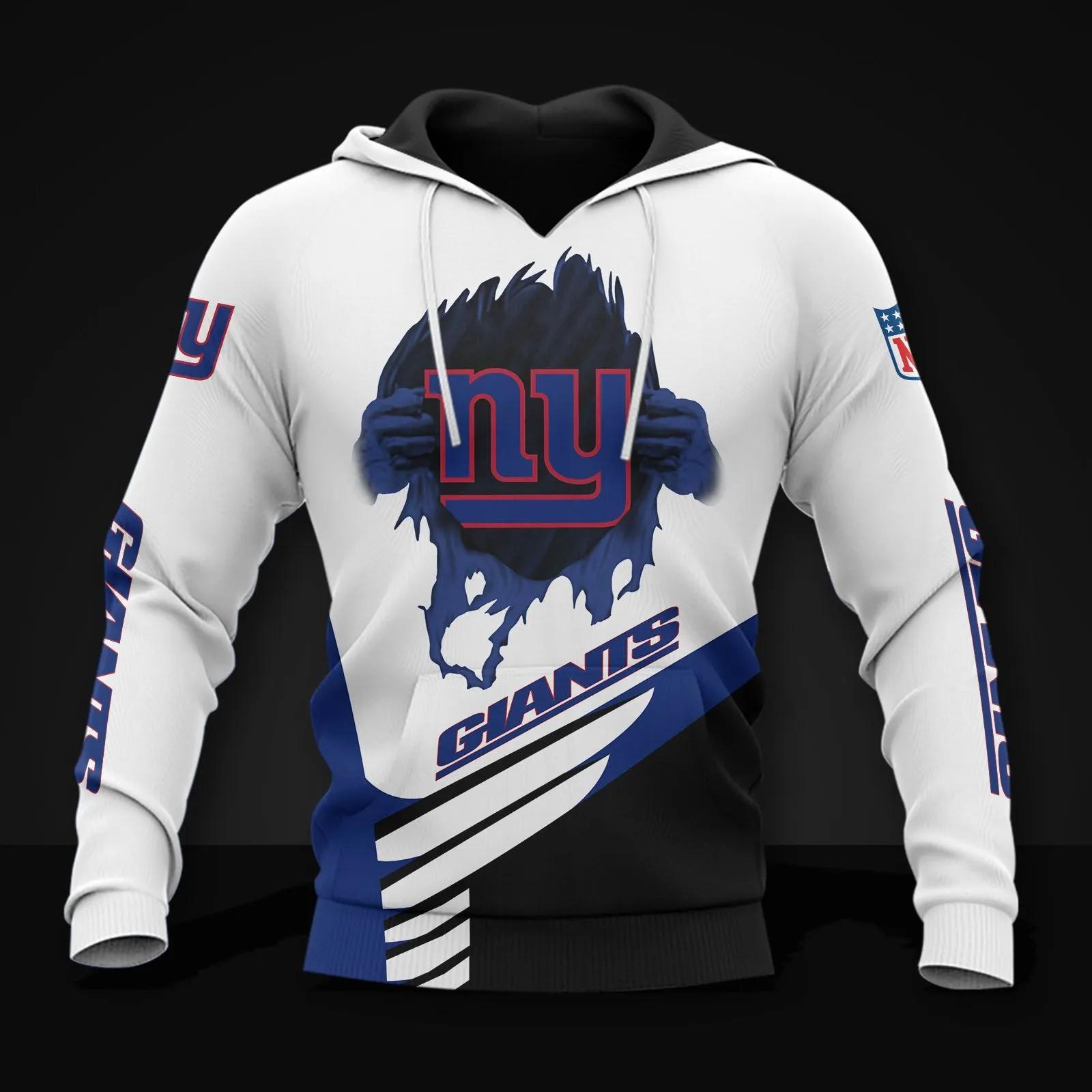 New York Giants NFL3D All Over Print Hoodie