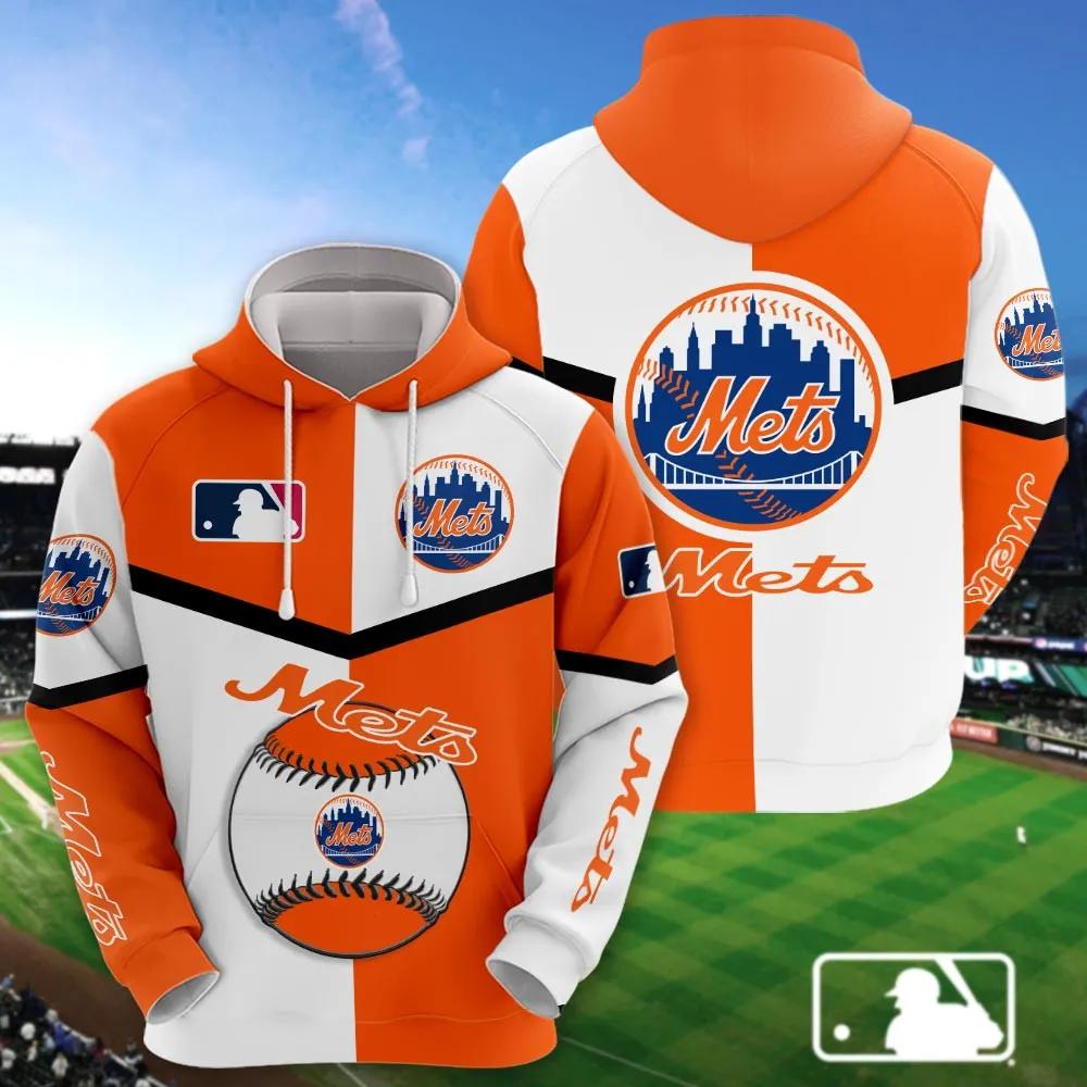 New York Mets 3D MLB All Over Print Hoodie