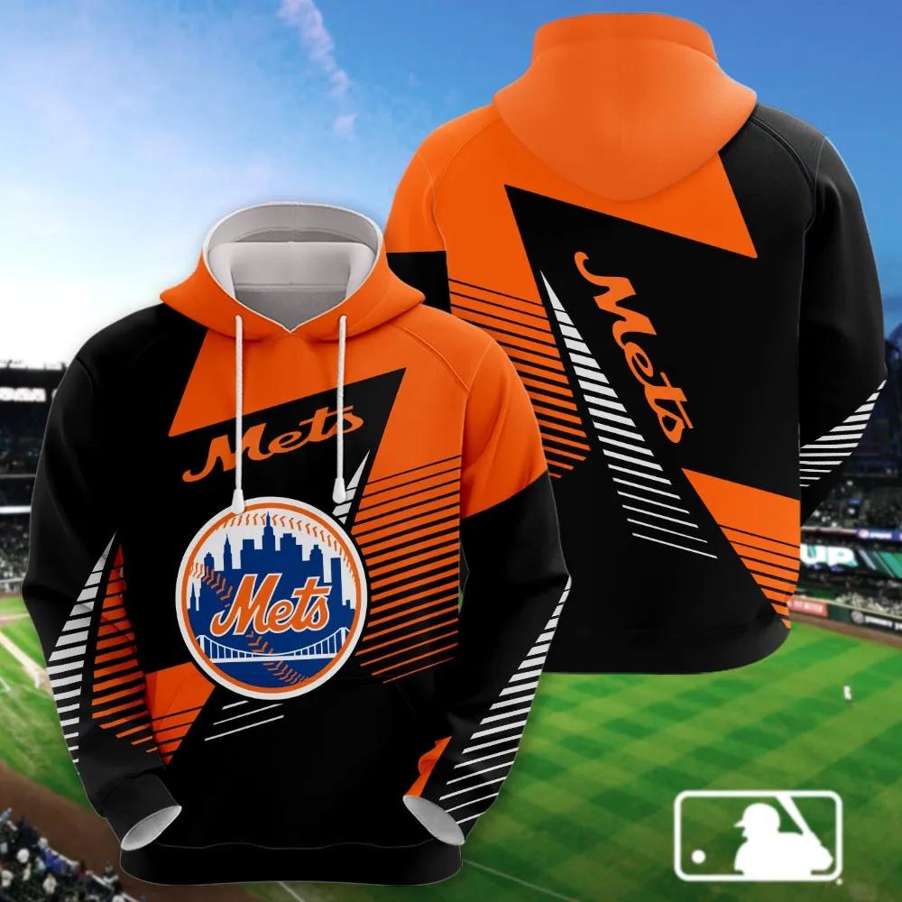 New York Mets Printed MLB All Over Print Hoodie