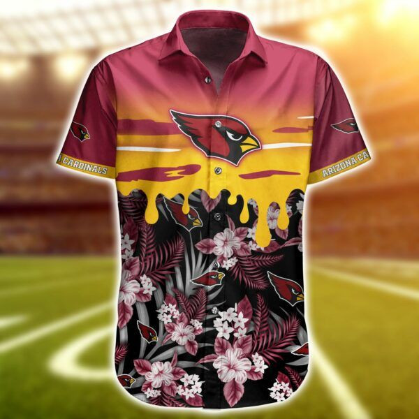 Nfl Arizona Cardinals Hawaiian Shirt Tropical Aloha Button Up
