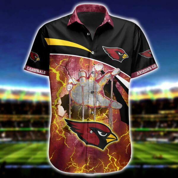 Nfl Arizona Cardinals Hawaiian Shirt Tropical Aloha Button Up