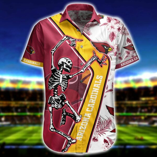 Nfl Arizona Cardinals Hawaiian Shirt Tropical Aloha Button Up