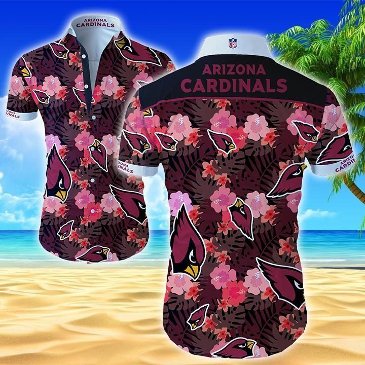 Nfl Arizona Cardinals Trendy Sport Hawaiian Shirt Tropical Aloha Button Up