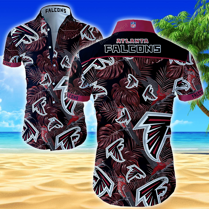 Nfl Atlanta Falcons Classic Premium Hawaiian Shirt Tropical Aloha Button Up
