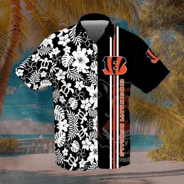 Nfl Cincinnati Bengals Hawaiian Shirt Tropical Aloha Button Up