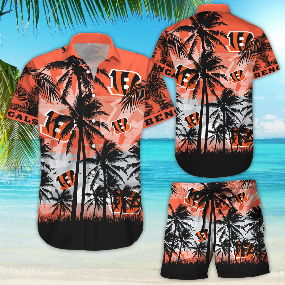 Nfl Cincinnati Bengals Tropical Hawaiian Shirt Tropical Aloha Button Up
