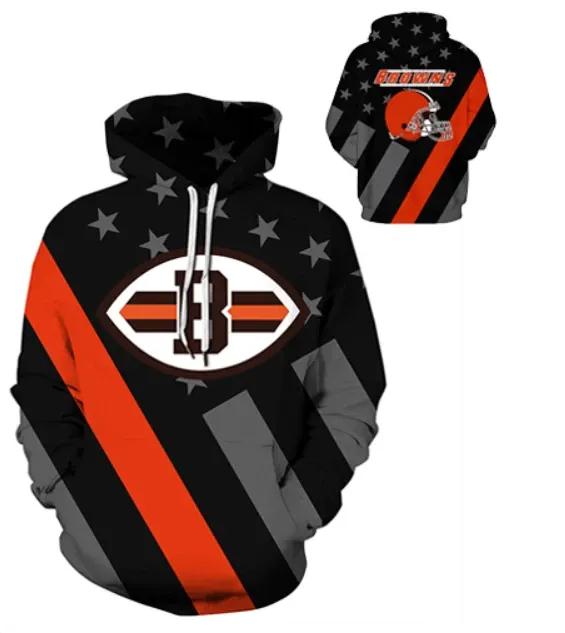 NFl Cleveland Browns NFL 3D All Over Print Hoodie