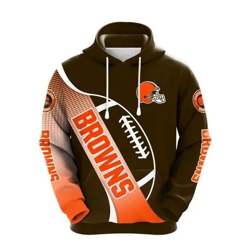 NFl Cleveland Browns NFL 3D All Over Print Hoodie