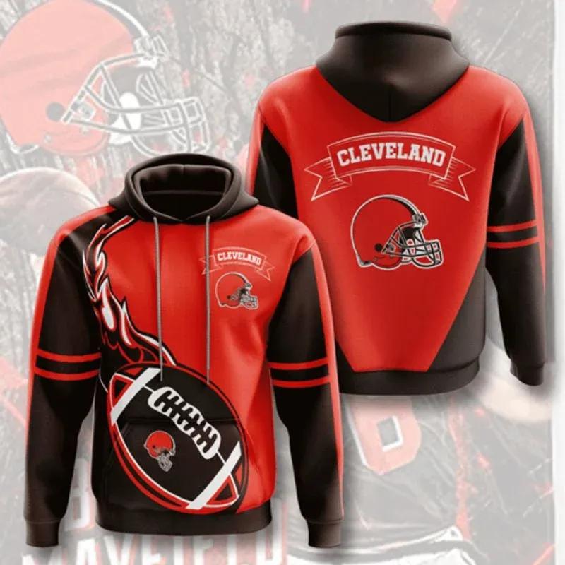 NFl Cleveland Browns NFL 3D All Over Print Hoodie