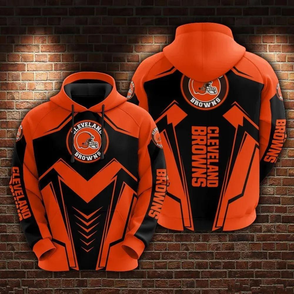 NFl Cleveland Browns NFL 3D All Over Print Hoodie