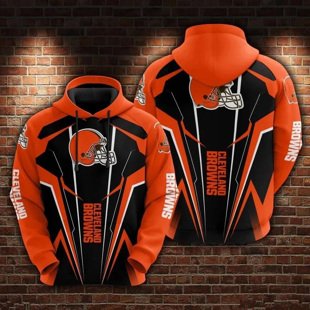 NFl Cleveland Browns NFL 3D All Over Print Hoodie