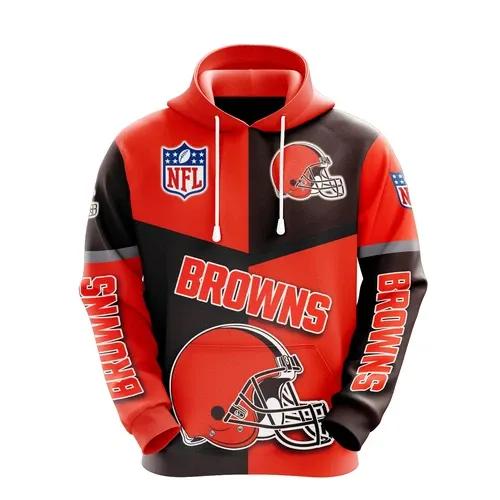 NFl Cleveland Browns NFL 3D All Over Print Hoodie
