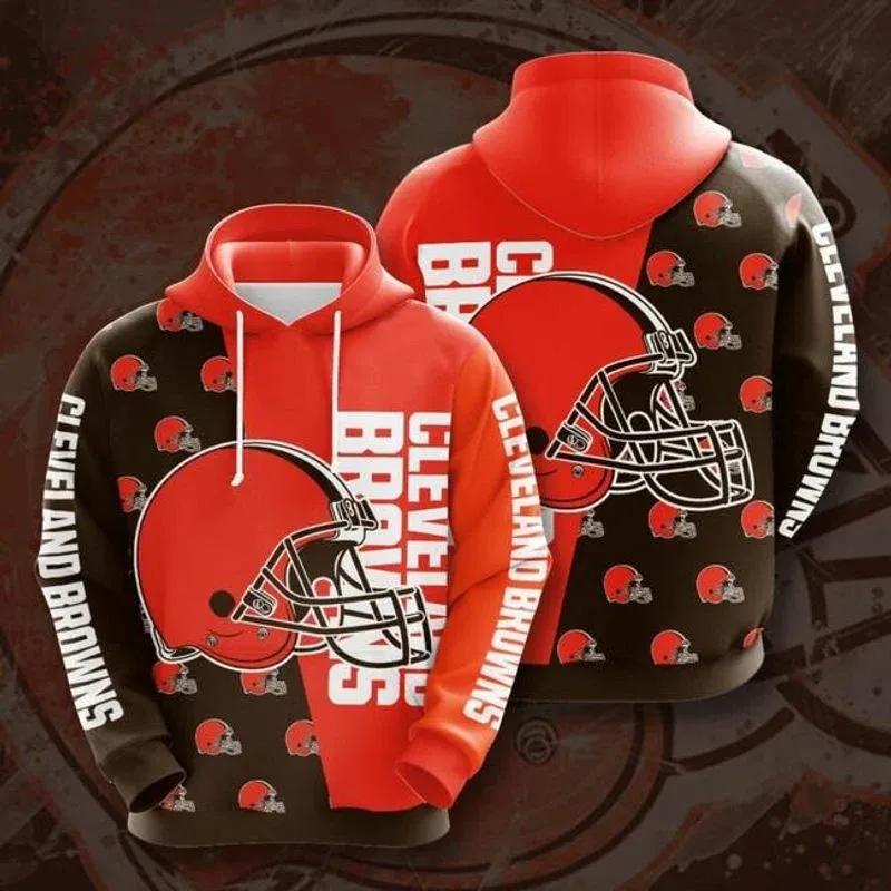 NFl Cleveland Browns NFL 3D All Over Print Hoodie