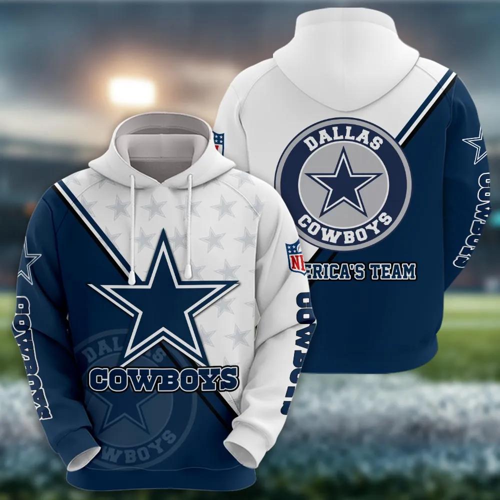NFL Dallas Cowboys 3D LogoNFL 3D All Over Print Hoodie