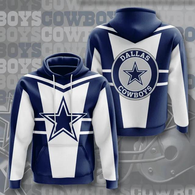 NFL Dallas Cowboys 3D LogoNFL 3D All Over Print Hoodie