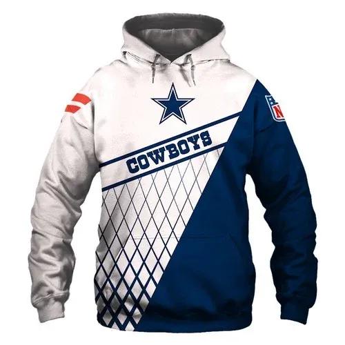 NFL Dallas Cowboys 3D LogoNFL 3D All Over Print Hoodie