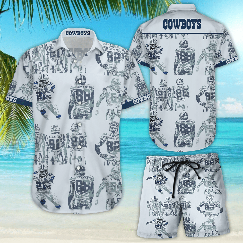 Nfl Dallas Cowboys Hawaiian Shirt Tropical Aloha Button Up