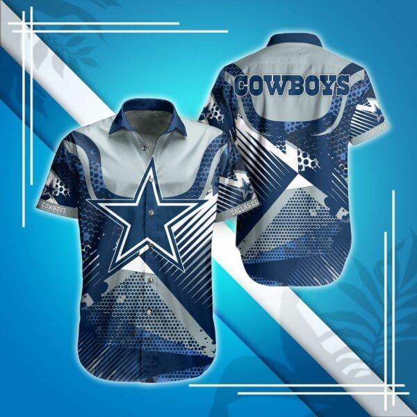 Nfl Dallas Cowboys Hawaiian Shirt Tropical Aloha Button Up