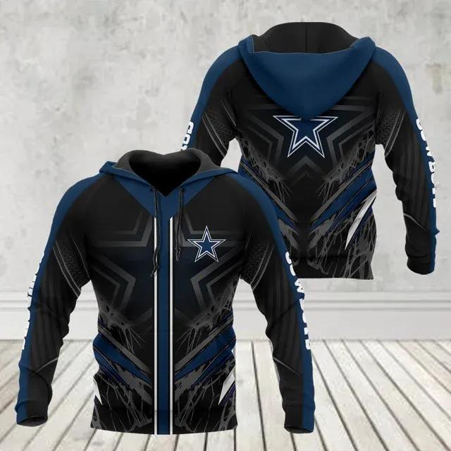NFL Dallas Cowboys NFL 3D All Over Print Hoodie