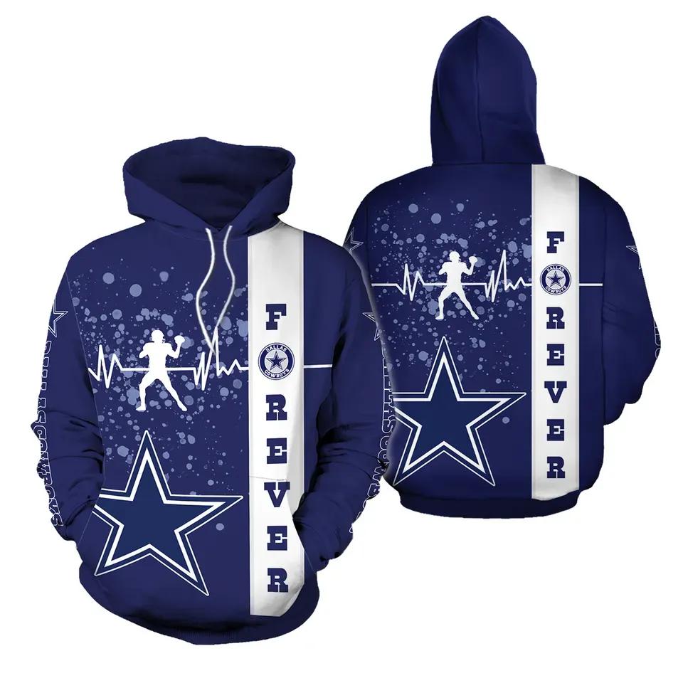 NFL Dallas Cowboys NFL 3D All Over Print Hoodie