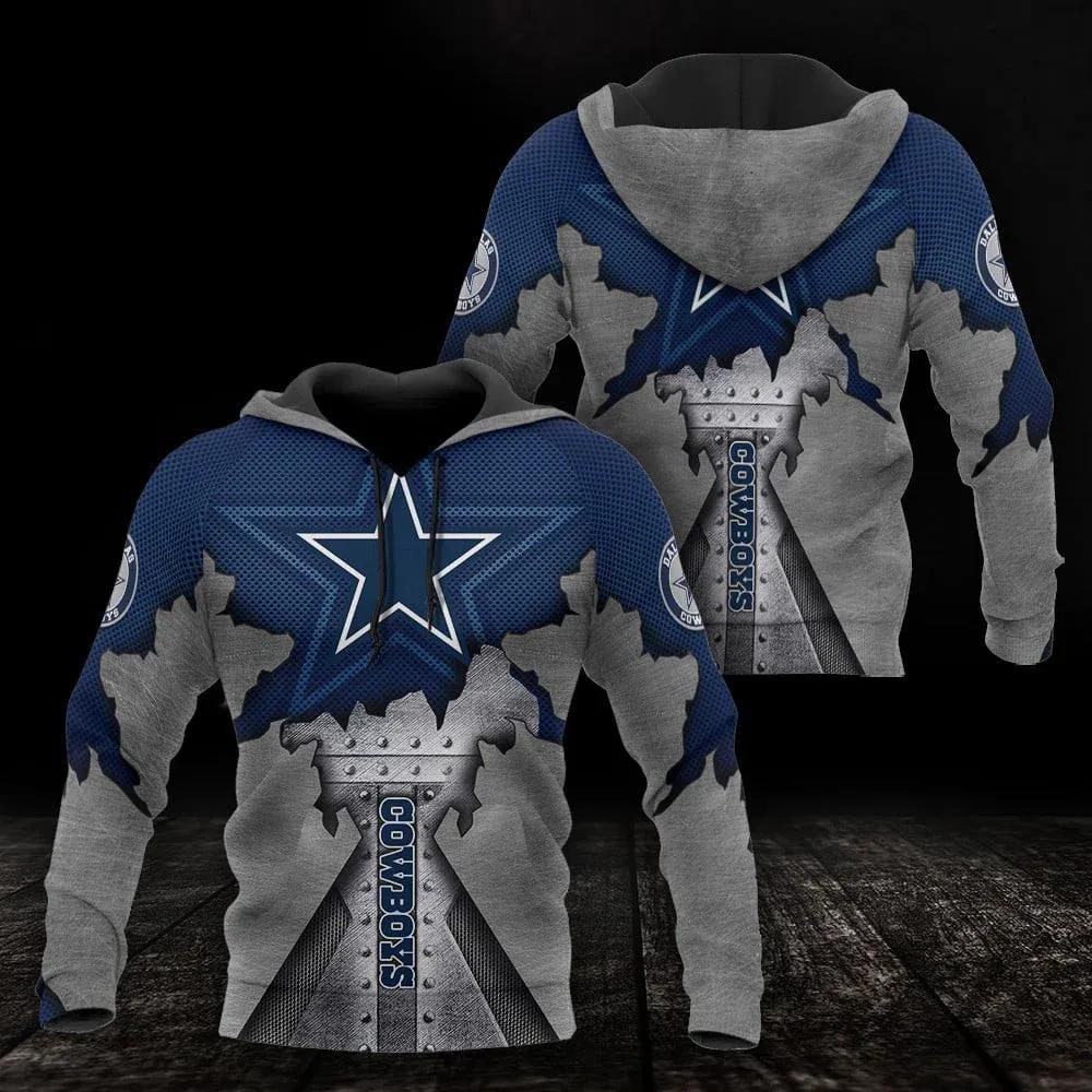 NFL Dallas Cowboys NFL 3D All Over Print Hoodie