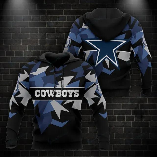 NFL Dallas Cowboys NFL 3D All Over Print Hoodie