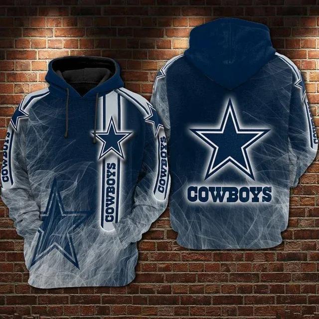 NFL Dallas Cowboys NFL 3D All Over Print Hoodie
