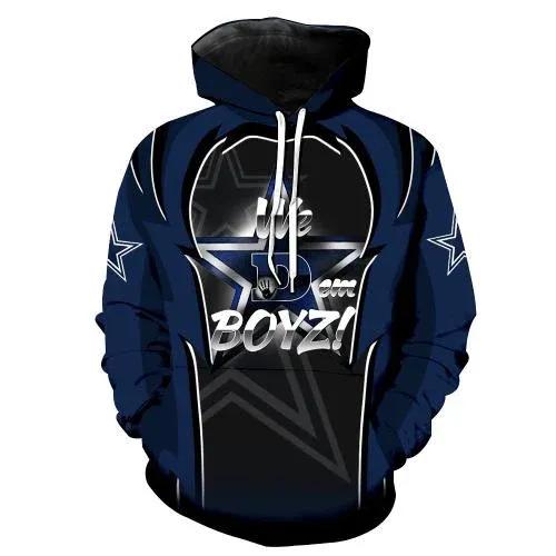 NFL Dallas Cowboys NFL 3D All Over Print Hoodie