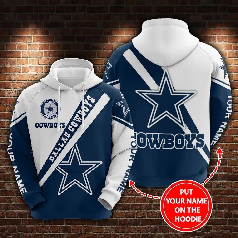 NFL Dallas Cowboys Personalized NFL 3D All Over Print Hoodie