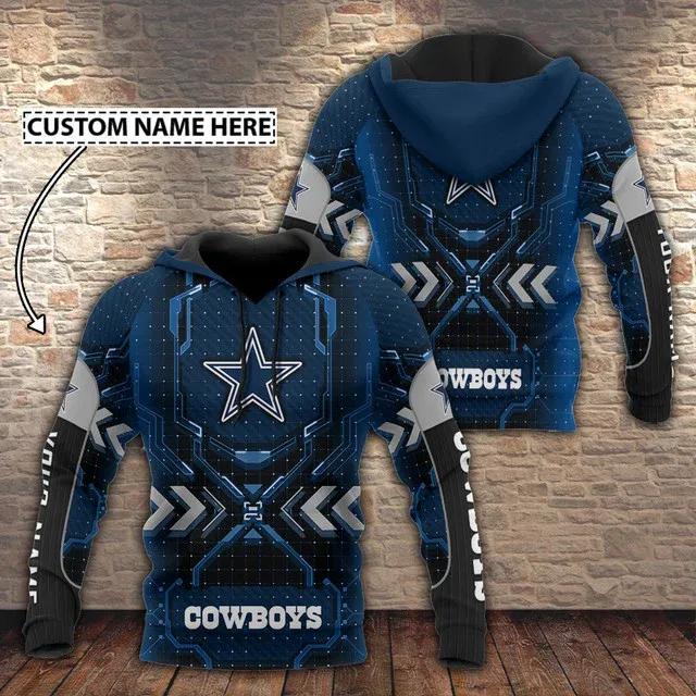 NFL Dallas Cowboys Personalized NFL 3D All Over Print Hoodie