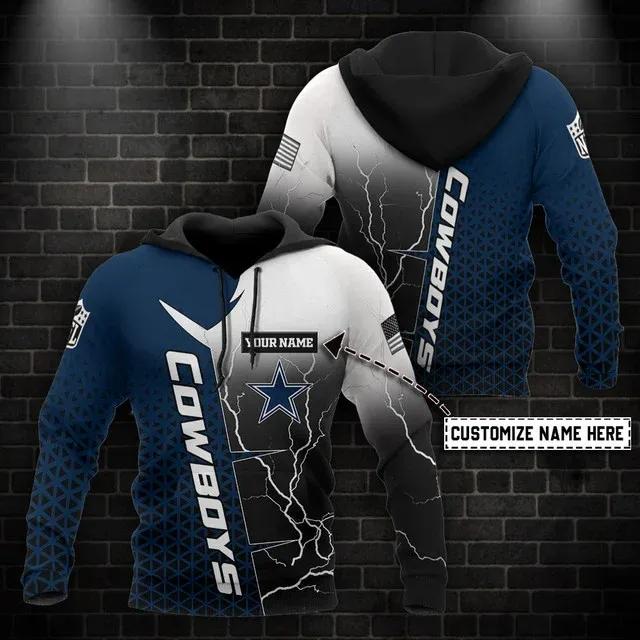 NFL Dallas Cowboys Personalized NFL 3D All Over Print Hoodie
