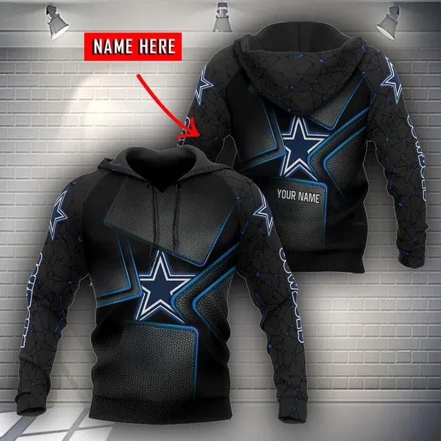 NFL Dallas Cowboys Personalized NFL 3D All Over Print Hoodie