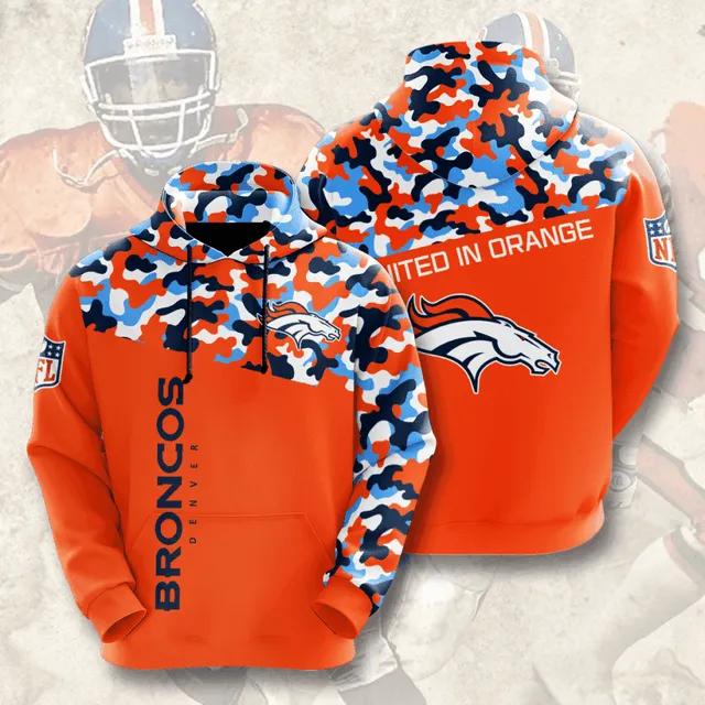 NFL Denver Broncos Camo NFL 3D All Over Print Hoodie