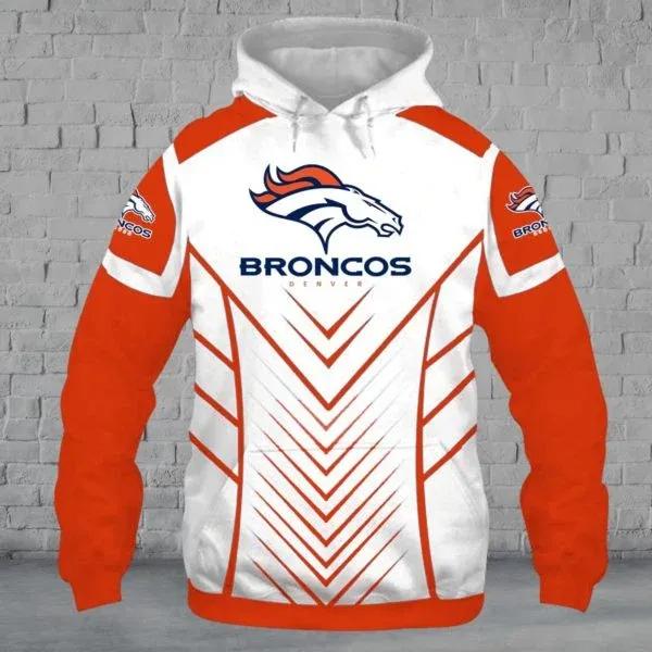 NFL Denver Broncos Logo NFL 3D All Over Print Hoodie
