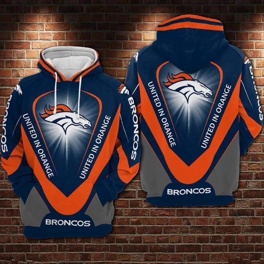 NFL Denver Broncos Logo NFL 3D All Over Print Hoodie
