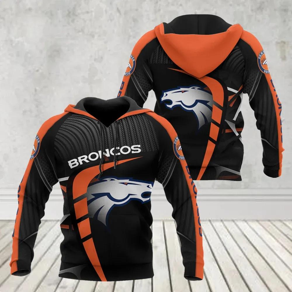 NFL Denver Broncos Logo NFL 3D All Over Print Hoodie