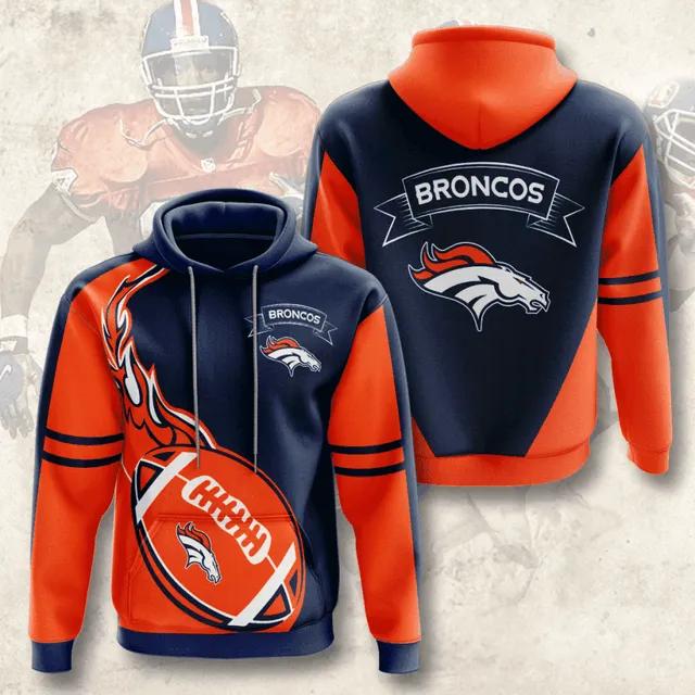 NFL Denver Broncos NFL 3D All Over Print Hoodie