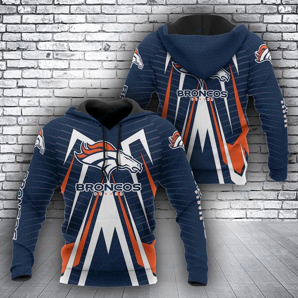 NFL Denver Broncos NFL 3D All Over Print Hoodie