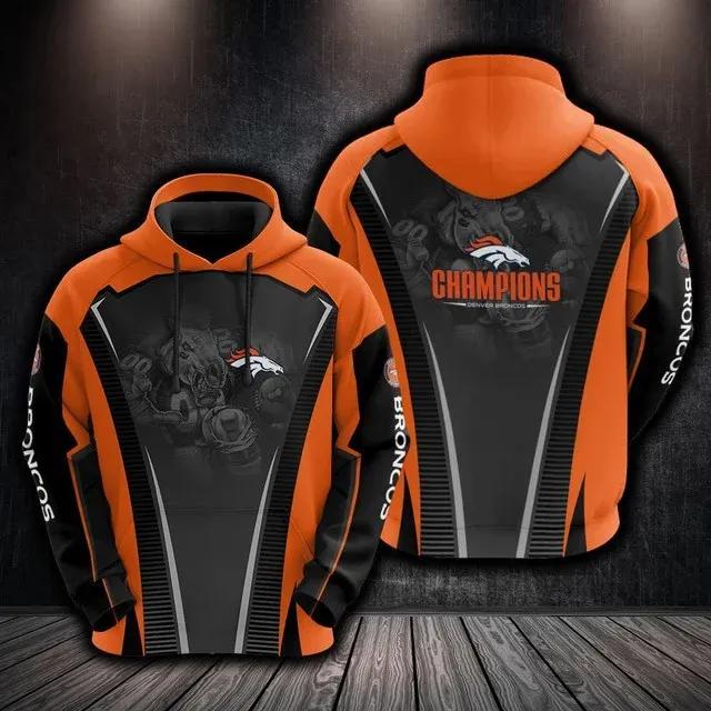 NFL Denver Broncos NFL 3D All Over Print Hoodie