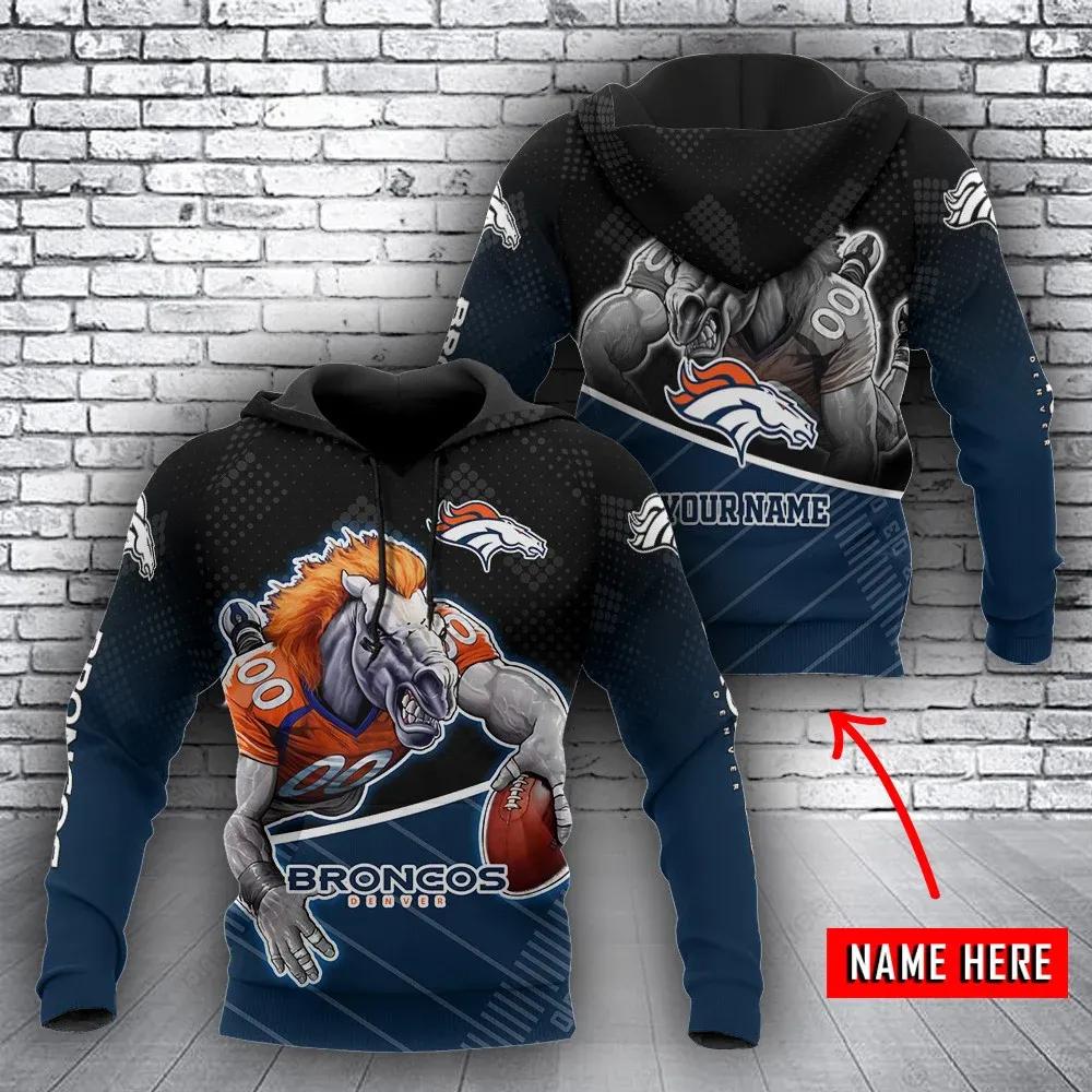 NFL Denver Broncos Personalized NFL 3D All Over Print Hoodie