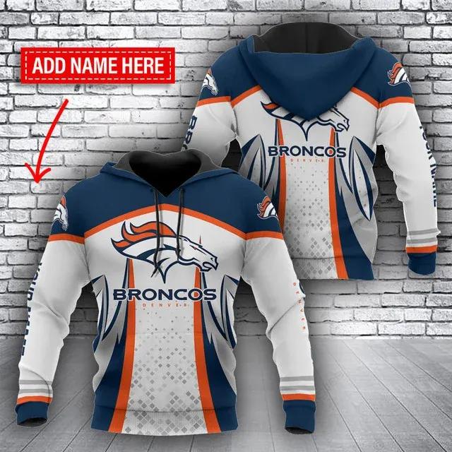 NFL Denver Broncos Personalized NFL 3D All Over Print Hoodie
