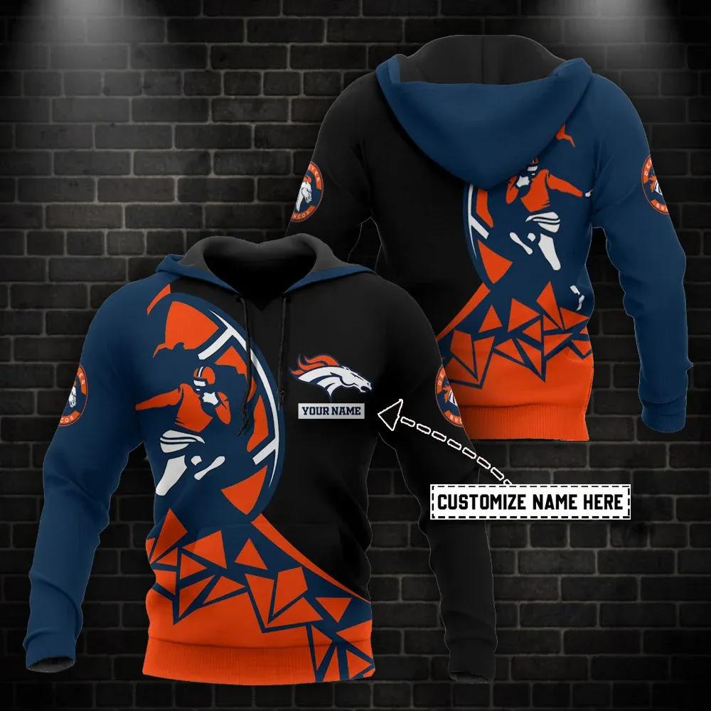 NFL Denver Broncos Personalized NFL 3D All Over Print Hoodie