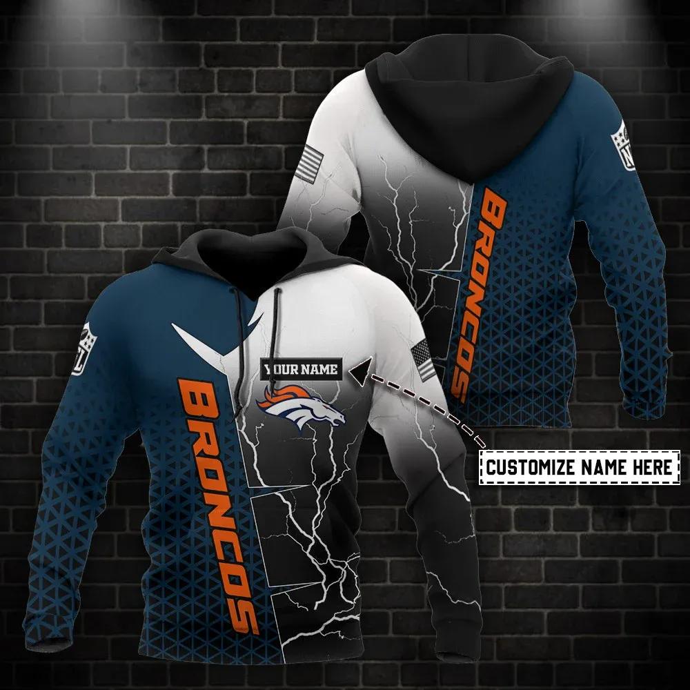 NFL Denver Broncos Personalized NFL 3D All Over Print Hoodie