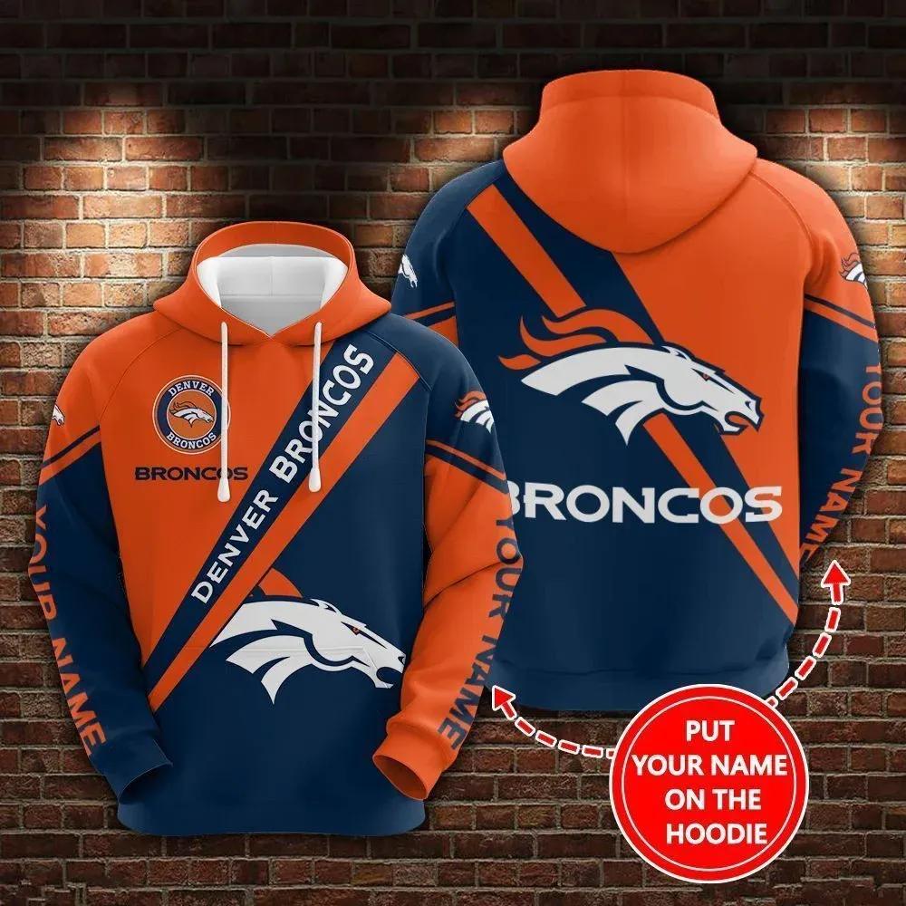 NFL Denver Broncos Personalized NFL 3D All Over Print Hoodie