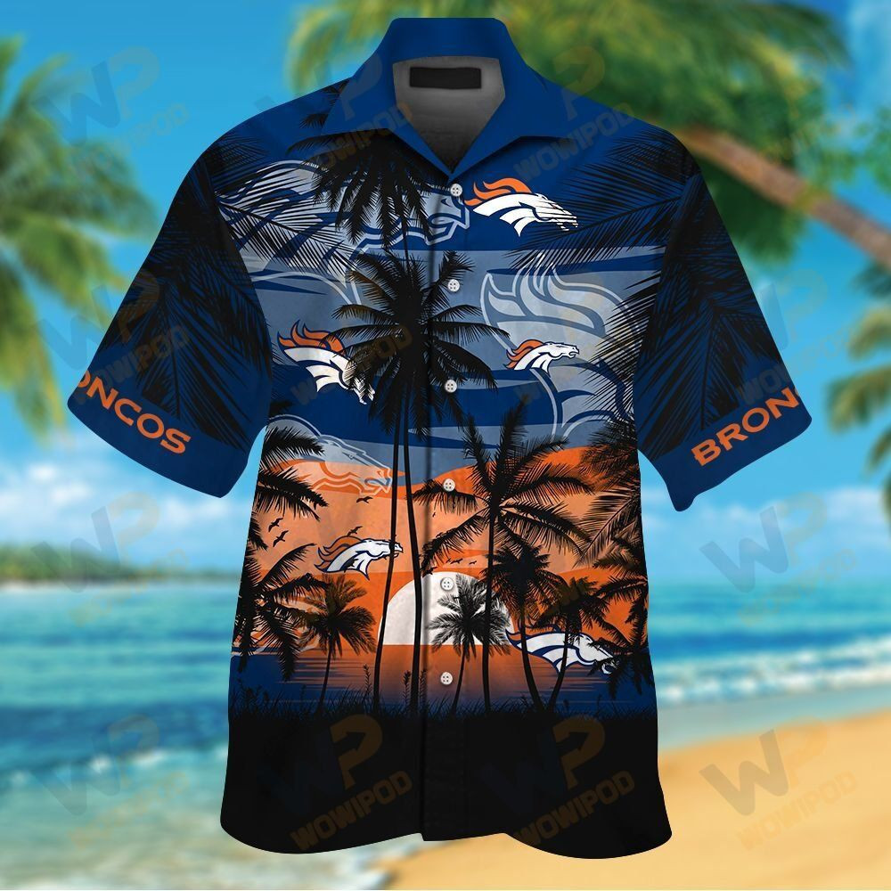 Nfl Denver Broncos Tropical Hawaiian Shirt Tropical Aloha Button Up