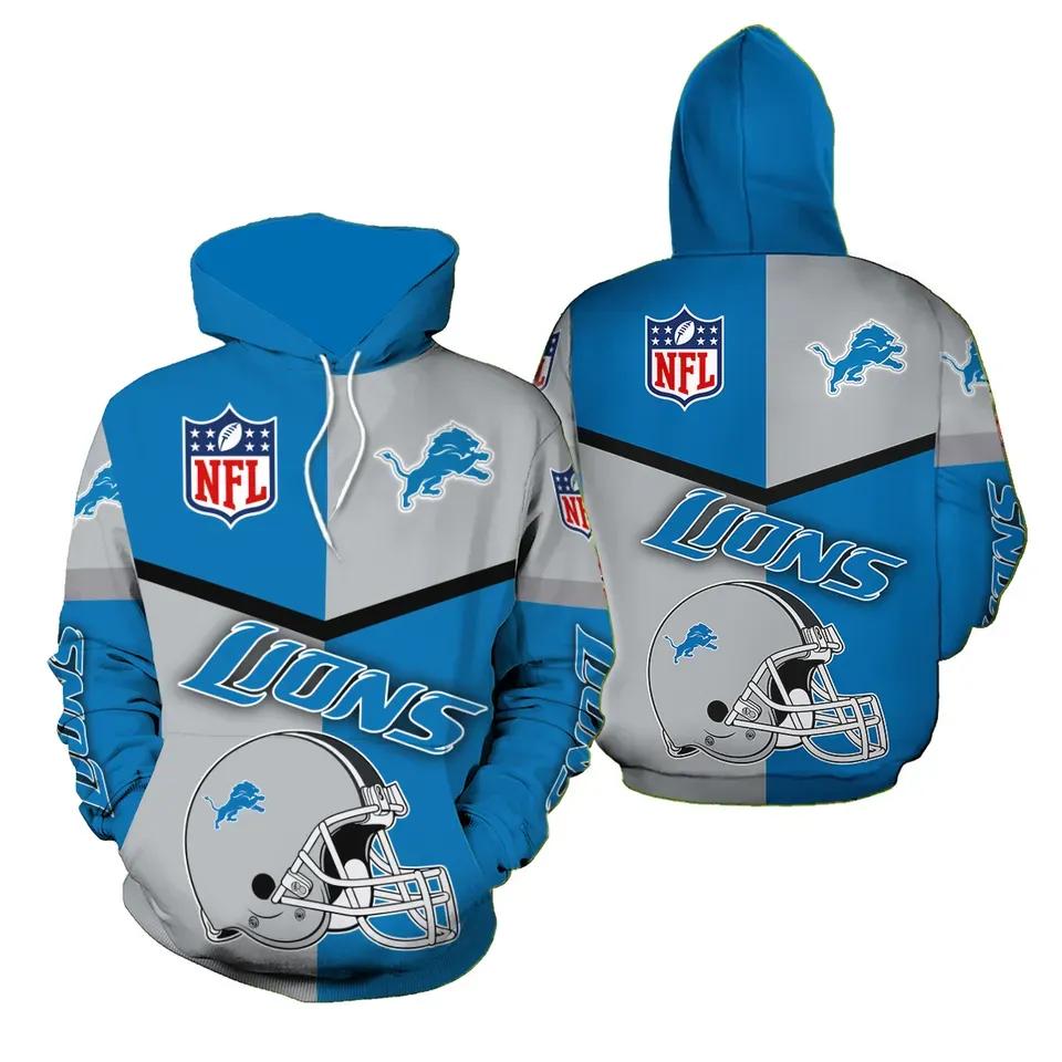 NFL Detroit Lions NFL 3D All Over Print Hoodie