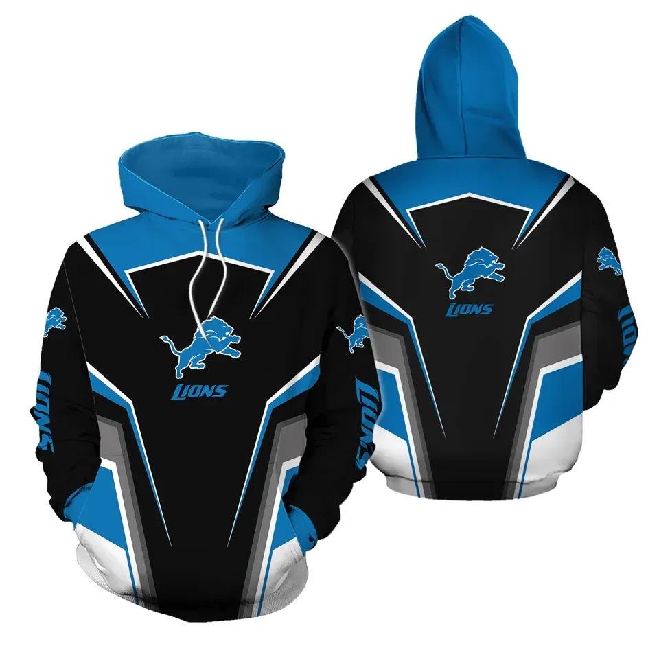 NFL Detroit Lions NFL 3D All Over Print Hoodie