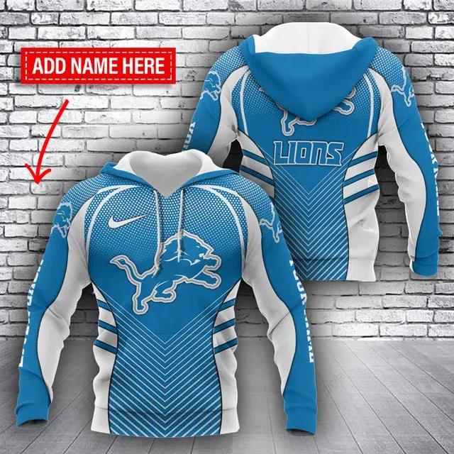 NFL Detroit Lions Personalized NFL 3D All Over Print Hoodie